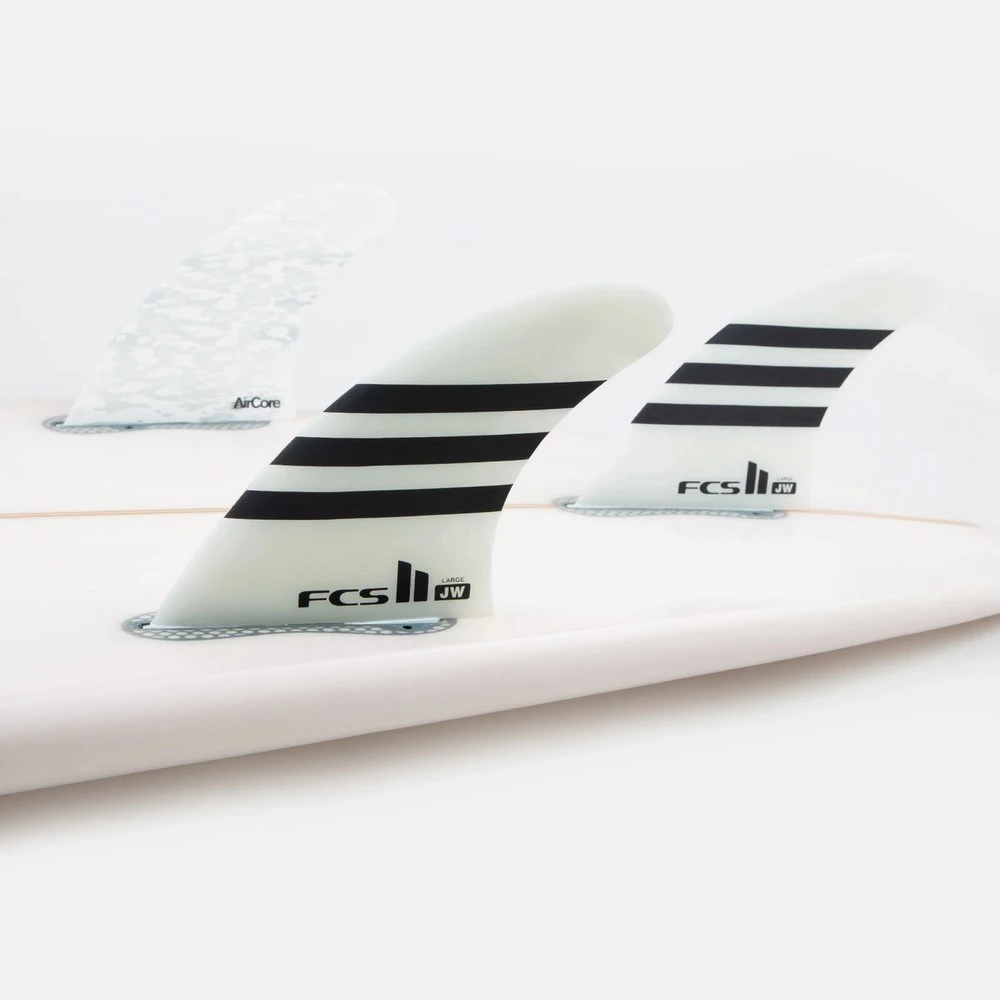 AILERONS SURF FCS II JULIAN WILSON PC LARGE NOIR/BLANC SET DE 3 3 AILERONS SURF FCS II JULIAN WILSON PC LARGE NOIR/BLANC SET DE 3