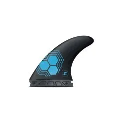 Futures Fins AILERONS SURF FUTURES FAM1 ALPHA BLEU CARBON MEDIUM SET DE 3