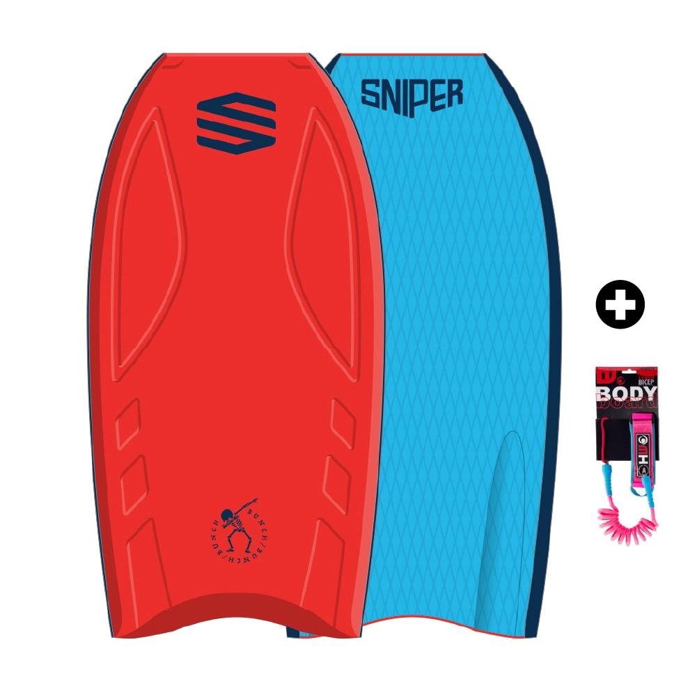 Sniper Bodyboards BODYBOARD SNIPER BUNCH II EPS IMPROVE SERIES ROUGE/BLEU 3 Sniper Bodyboards BODYBOARD SNIPER BUNCH II EPS IMPROVE SERIES ROUGE/BLEU