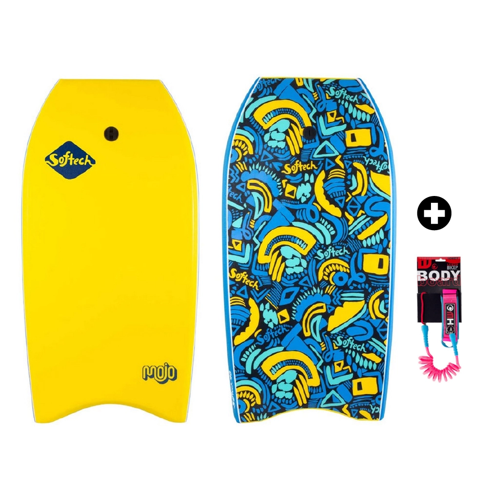 Bodyboard Softech Mojo Yellow Retro 3 Bodyboard Softech Mojo Yellow Retro