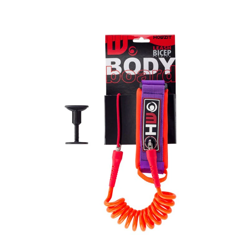 LEASH BODYBOARD HOWZIT ORANGE/VIOLET 9 LEASH BODYBOARD HOWZIT ORANGE/VIOLET – Image 7